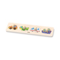 Detské drevené puzzle s úchytmi Viga Transport