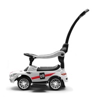 Detské odrážadlo so zvukom a vodiacou tyčou Baby Mix RACER biele (poškodený obal)