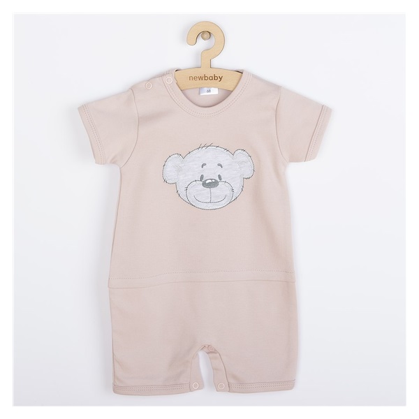 Dojčenský letný bavlnený overal New Baby BrumBrum old pink