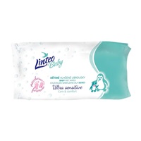 Detské vlhčené obrúsky Linteo Baby Ultra Sensitive 64 ks