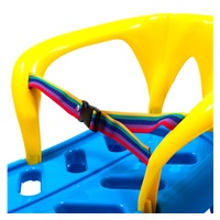 Plastové sánky s operadlom Baby Mix SNOW STAR modré