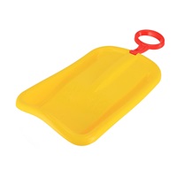 Sánkovací klzák s pohyblivou rukoväťou Baby Mix SNOW ARROW 74 cm žltý