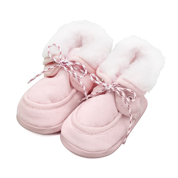 Dojčenské zimné capačky New Baby ružové 0-3 m