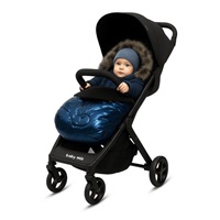 Luxusný fusak s kožušinkou New Baby modrý
