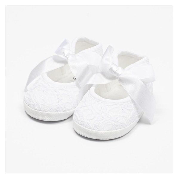 Dojčenské krajkové capačky New Baby biela 0-3 m