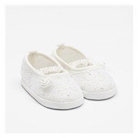 Dojčenské krajkové baletky capačky New Baby béžová 0-3 m