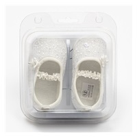 Dojčenské krajkové baletky capačky New Baby béžová 0-3 m