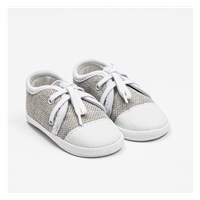 Dojčenské tenisky capačky New Baby jeans sivá 6-12 m