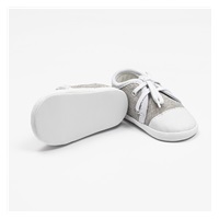 Dojčenské tenisky capačky New Baby jeans sivá 6-12 m
