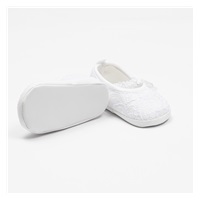 Dojčenské krajkové baletky capačky New Baby biela 6-12 m