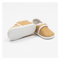 Dojčenské semiškové capačky New Baby hnedá 12-18 m
