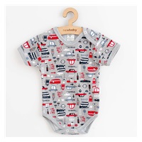 Dojčenské bavlnené body s krátkym rukávom New Baby Go!go!go!