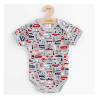 Dojčenské bavlnené body s krátkym rukávom New Baby Go!go!go!