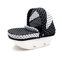 Detský kočík pre bábiky New Baby COMFORT bielo-čierny