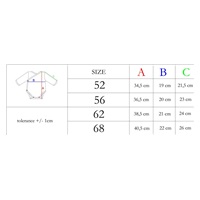 Dojčenské bavlnené body s bočným zapínaním Nicol Ivo modrá