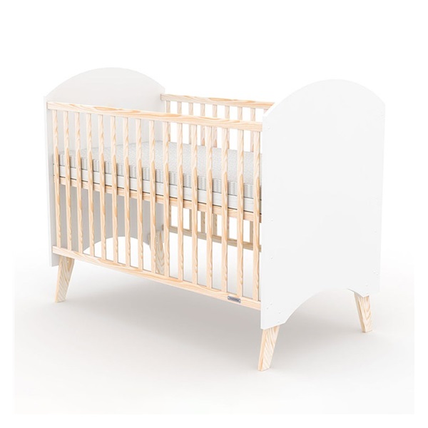 Detská postieľka New Baby BELLA biela-prírodná