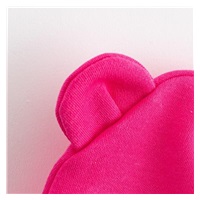 Dojčenská bavlnená čiapočka New Baby Kids tmavo ružová
