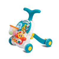 Detské hrajúce edukačné chodítko 2v1 Toyz Spark turquoise