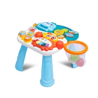 Detské hrajúce edukačné chodítko 2v1 Toyz Spark turquoise