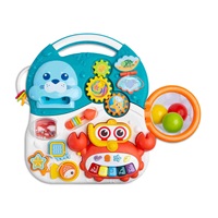 Detské hrajúce edukačné chodítko 2v1 Toyz Spark turquoise