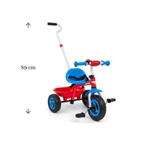 Detská trojkolka Milly Mally Boby TURBO Cool Red