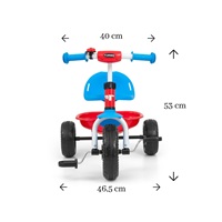 Detská trojkolka Milly Mally Boby TURBO Cool Red