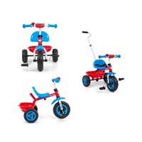 Detská trojkolka Milly Mally Boby TURBO Cool Red