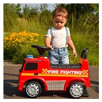 Detské odrážadlo so zvukom Mercedes Milly Mally POŽIARNICI červené