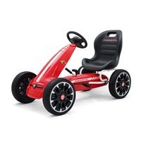 Detská šliapacia motokára Go-kart Milly Mally Abarth červená