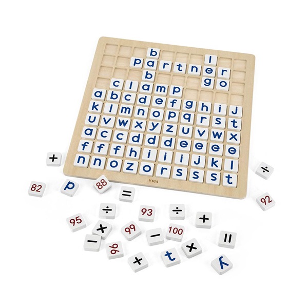 Drevená abeceda a počítanie Viga