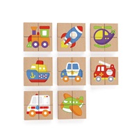 Detské drevené magnetické puzzle Viga