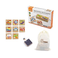 Detské drevené magnetické puzzle Viga