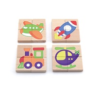 Detské drevené magnetické puzzle Viga