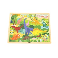 Drevené puzzle 48 dielikov Viga Dinosauri
