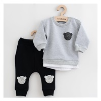 Dojčenská súprava tričko a tepláčky New Baby Brave Bear ABS sivá