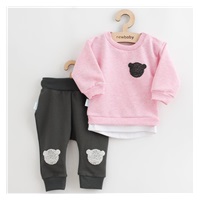 Dojčenská súprava tričko a tepláčky New Baby Brave Bear ABS ružová