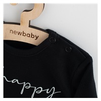 Dojčenské bavlnené body s krátkym rukávom New Baby Be Happy