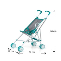 Detský golfový kočík pre bábiky Milly Mally Julia Prestige Mint