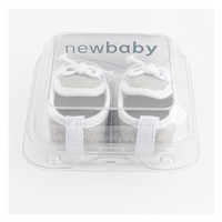 Dojčenské mokasíny-capačky New Baby šedá 0-3 m