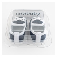 Dojčenské mokasíny-capačky New Baby tmavo modrá 6-12 m