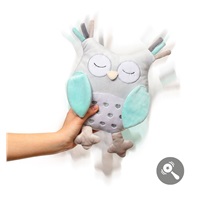 Plyšová hračka s hrkálkou Baby Ono Sova mätová