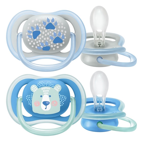 Dojčenský cumlík Ultra air Pastel  Avent 6- 18 mesiacov - 2 ks chlapec