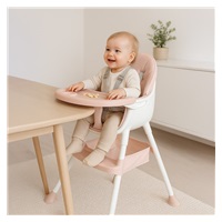 Jedálenská stolička Baby Mix Nora dusty pink