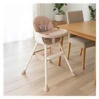 Jedálenská stolička Baby Mix Nora dusty pink