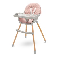 Jedálenská stolička Baby Mix Freja wooden dusty pink