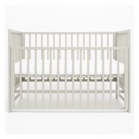 Detská postieľka New Baby BASIC so sťahovacou bočnicou sivá