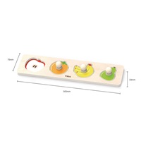 Drevené puzzle s úchytmi Viga Ovocie