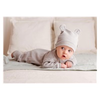 Dojčenská čiapočka Koala Pure brown