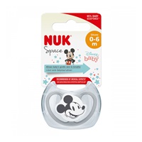 Cumlík Space NUK 0-6m Disney Mickey Mouse sivý