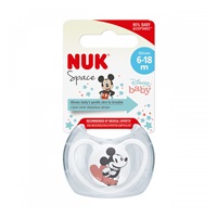 Cumlík Space NUK 6-18m Disney Mickey Mouse biela